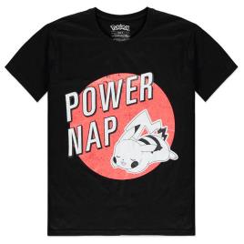 Difuzed Pokémon Camiseta De Manga Curta Pikachu Power Nap XL Black