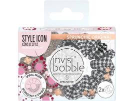 Elástico para o Cabelo INVISIBOBBLE SPRUNCHIE DUO British Royal Ladies Who Sprunch Edição Limitada (Preto)