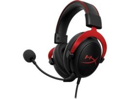 Auscultadores HyperX CLOUD II Preto e Vermelho