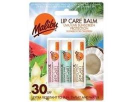 Creme de Lábios MALIBU Gift Set 3 X Lip Care Balm - Wmv (4g)