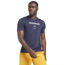Reebok Camiseta De Manga Curta Activchill Graphic Q3 XS Vector Navy