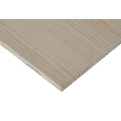 Painel de madeira maciça PINHO COM NÓ 1200X250X18MM REDONDO