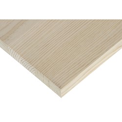 Painel de madeira maciça PINHO COM NÓ 1200X200X28MM REDONDO