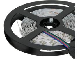 Fita LED  RGB (360 lm/m - Plástico - Branco)