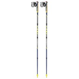 Leki Poloneses Micro Flash Carbon 130 cm Violettblue / Stone Grey / Neonyellow