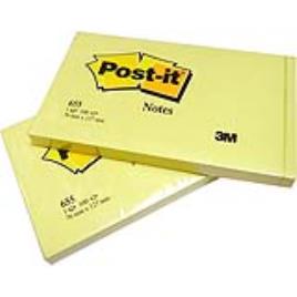 Post-it Bloco De Notas Aderentes 76x127 Amarelo