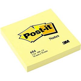 Post-it Bloco De Notas Aderentes 76x76 Amarelo