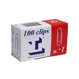 Caixa 100 Clips Zincados Lismania Nº1