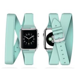 Griffin - Uptown Leather Band Apple Watch (38mm-seafoam)