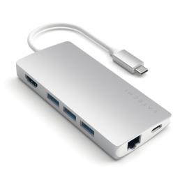 Satechi - Type-C Multiport Adpt 4K w/ Ethernet v2 (silver)