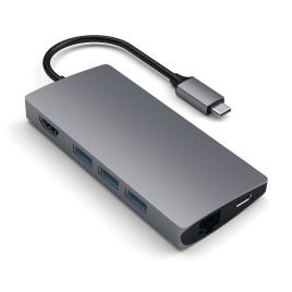 Type-c Multiport Adpt 4k W/ Ethernet V2 (space G)