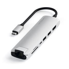 Usb-c Slim Multi-port W/ Ethernet Adpt (silver)