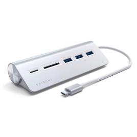 Type-c Aluminum Usb Hub & Card Reader (silver)