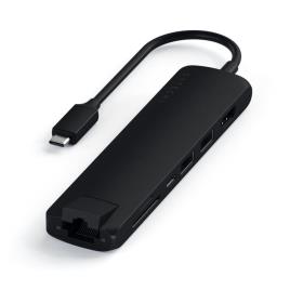 Usb-c Slim Multi-port W/ Ethernet Adpt (black)