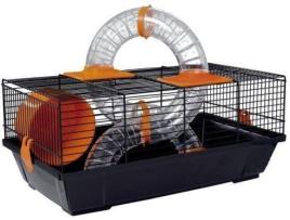 Gaiola para Hamsters VOLTREGA 937 (Preto e Laranja - 50,50x28x21 cm - Plástico e Metal)
