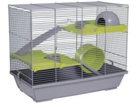 Gaiola para Hamsters VOLTREGA 149 (Verde e Cinzento - 50,5x28x47 cm - Plástico e Metal)