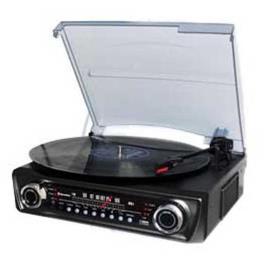 TTR-9645EBT GIRA-DISCOS PRETO