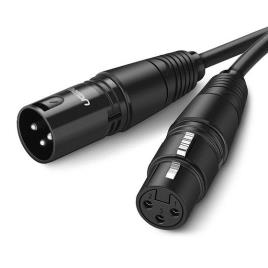 UGREEN 20713, XLR, MACHO, XLR, FÊMEA, 8 M, PRETO