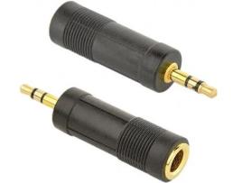 Adaptador Jack 3.5mm Macho para 6.35mm Femea