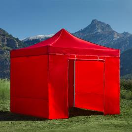 Pérgula  Eco Kit Completo (Vermelho - 3x3 m)
