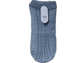 Roupa para Cães  Malha com Trança 337016 (Cinzento - Malha - L)