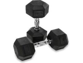 Halteres  hexagonais 10 kg. Conjunto. 2 pçs.