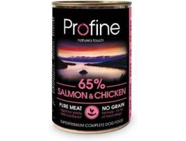 Rações para Cães  Sem Cereais (6 Un - 400g - Húmida - Sabor: Salmão e Frango)