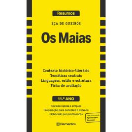 PORTO EDITORA Livro de Resumo da Obra ‘Os Maias’, Eça de Queirós, 11º Ano