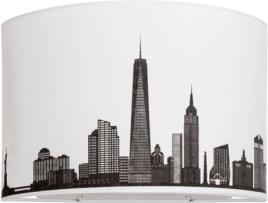 Aplique LED SULION Skyline NYC (60W - Preto - 28x10x19 cm)