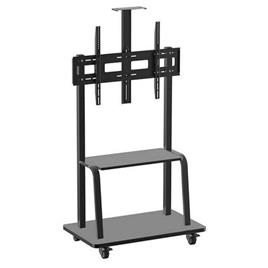 Approx Soporte de Suelo con Ruedas Para tv 60-100 - Bloqueo de Ruedas - Bandeja Multiusos - Peso max 100kg - Vesa 900x600mm