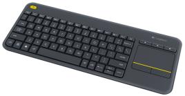 K400 Plus Teclado RF Wireless Qwerty PAN-NÓRDICO Preto