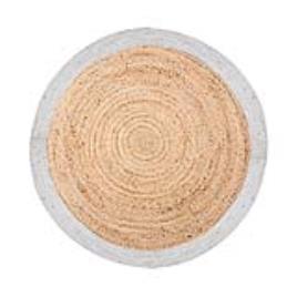 Tapete Serapilheira Branco Diam.120cm Atmosphera