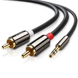 10590, 2 X RCA, MACHO, 3.5MM, MACHO, 3 M, .