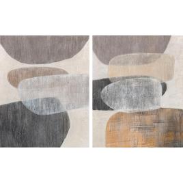 Pintura  Abstrato (80 x 2.4 x 100 cm) (2 pcs)