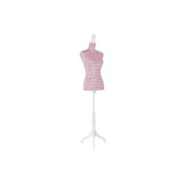 Manequim DKD Home Decor Cor de Rosa Madeira Poliéster (37 x 23 x 168 cm)