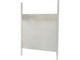 Porta de Galinheiro Deslizante  (Prateado - Metal - 40x43 cm)