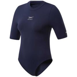 Reebok Les Mills® Short Sleeve Bodysuit XS Vector Navy