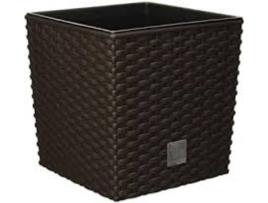 Vaso  Rato Low (Castanho - 22.3x22.3x22x8 cm)