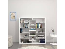 Estante HOMEMANIA Dalia (Branco - Aglomerado Revestido a Melamina - 130 x 27 x 130 cm)