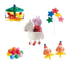 Kit Para Bolos Porquinha Peppa Com Figuras