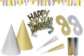 Conjunto De Festa Happy New Year Glitter