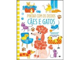Livro Pintar com os Dedos - Cães e Gatos de Vários Autores (Português)
