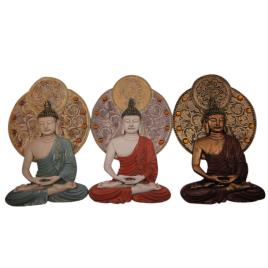 Decoração de Parede  Buda Resina (20 x 4 x 30.3 cm) (3 pcs)