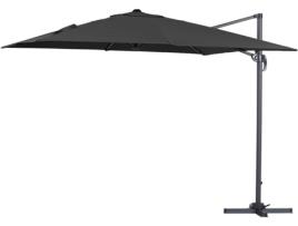 Guarda-sol HABITAT ET JARDIN Sun 3 (Preto - Alumínio e Poliéster - 3x3 m)