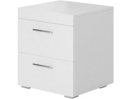 Mesa de Cabeceira MÓVEIS BONITOS Ciro (Branco - Melamina - 45x40x50 cm)