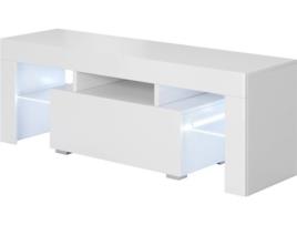 Móvel de TV MÓVEIS BONITOS Elio (160 x 35 x 53 cm - Melamina - Branco)