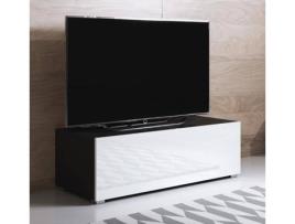 Móvel de TV MÓVEIS BONITOS Luke H1 (100 x 40 x 32 cm - Melamina - Preto e Branco)
