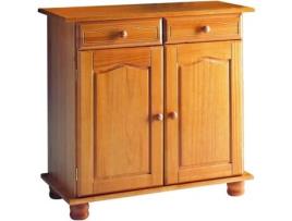 Aparador  (86x88x44cm - Madeira Maciça - Castanho)