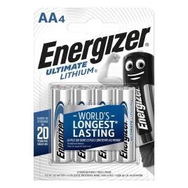 Energizer Pilha de Lítio Ultimate Lithium™ AA LR6, Embalagem 4 Unidades