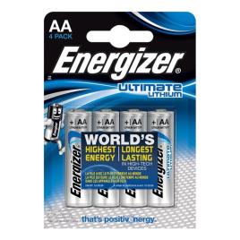 ENERGIZADOR ULTIMATE LITHIUM LITHIUM BATTERY AA L91 LR6 1,5V BLISTER * 4